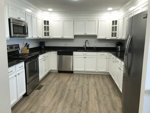 Fridge, microwave, oven, stovetop - Boardwalk Beauty! Two-Story Oceanview Condo (Rehoboth Beach)