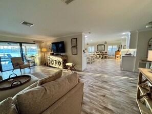 Smart TV, DVD player, books