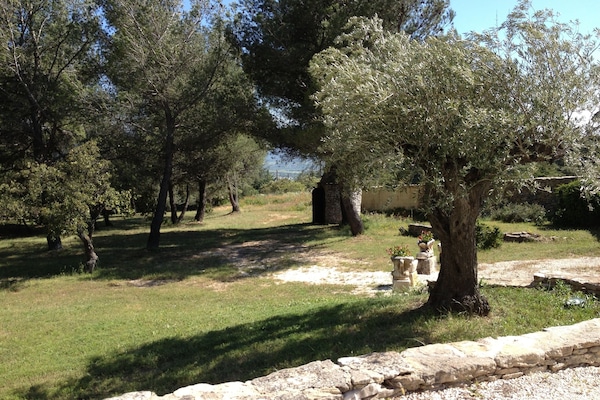 Jardin entièrement clôturé