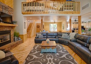 Smart TV, chimenea, videojuegos y tenis de mesa