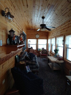 TV, fireplace, DVD player - Lake Country Home in the Pines Is A Relaxing Vacation Getaway (Park Rapids)