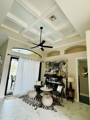 Interior - 6 Bedroom Gorgeous Waterfront Home With dock, panorama waterview, walk to beach, (Marco Island)