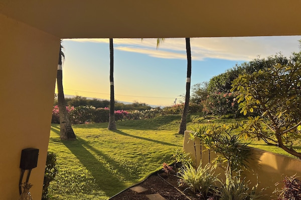 Early evening glow before sunset from our lanai
