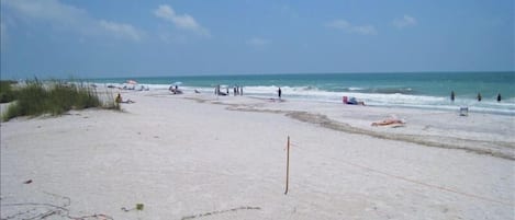 En la playa