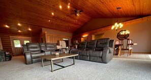 TV, fireplace, DVD player