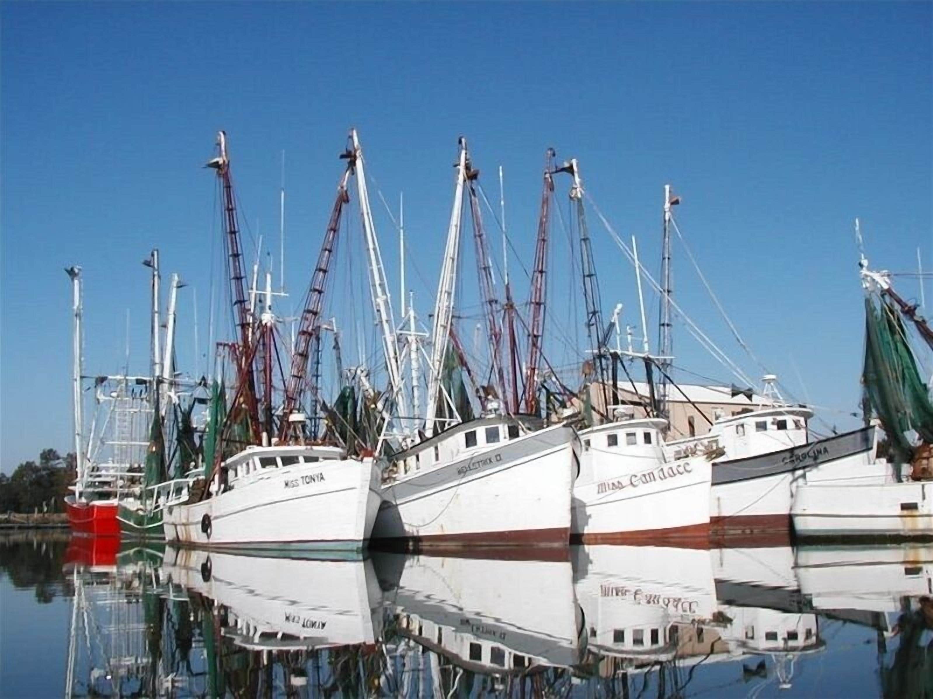 Just one block from the scenic shrimp boat fleet and great seafood markets