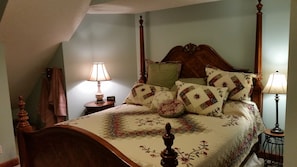 Master Bedroom with King Size Cherry Bedroom Suite - New Mattress