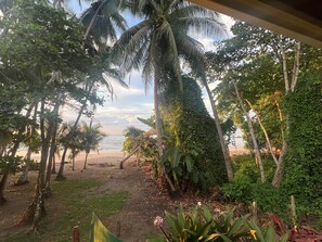 En la playa