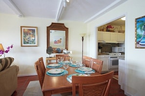 Dining Room is right off the Kitchen