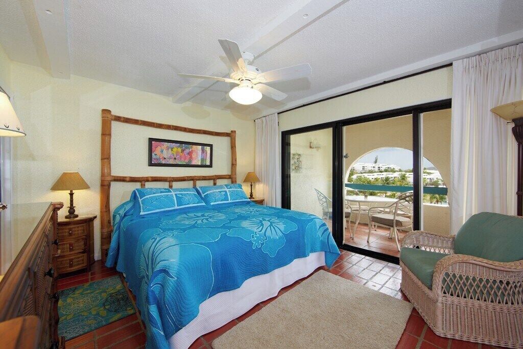 Master Bedroom has a view of the Caribbean Sea