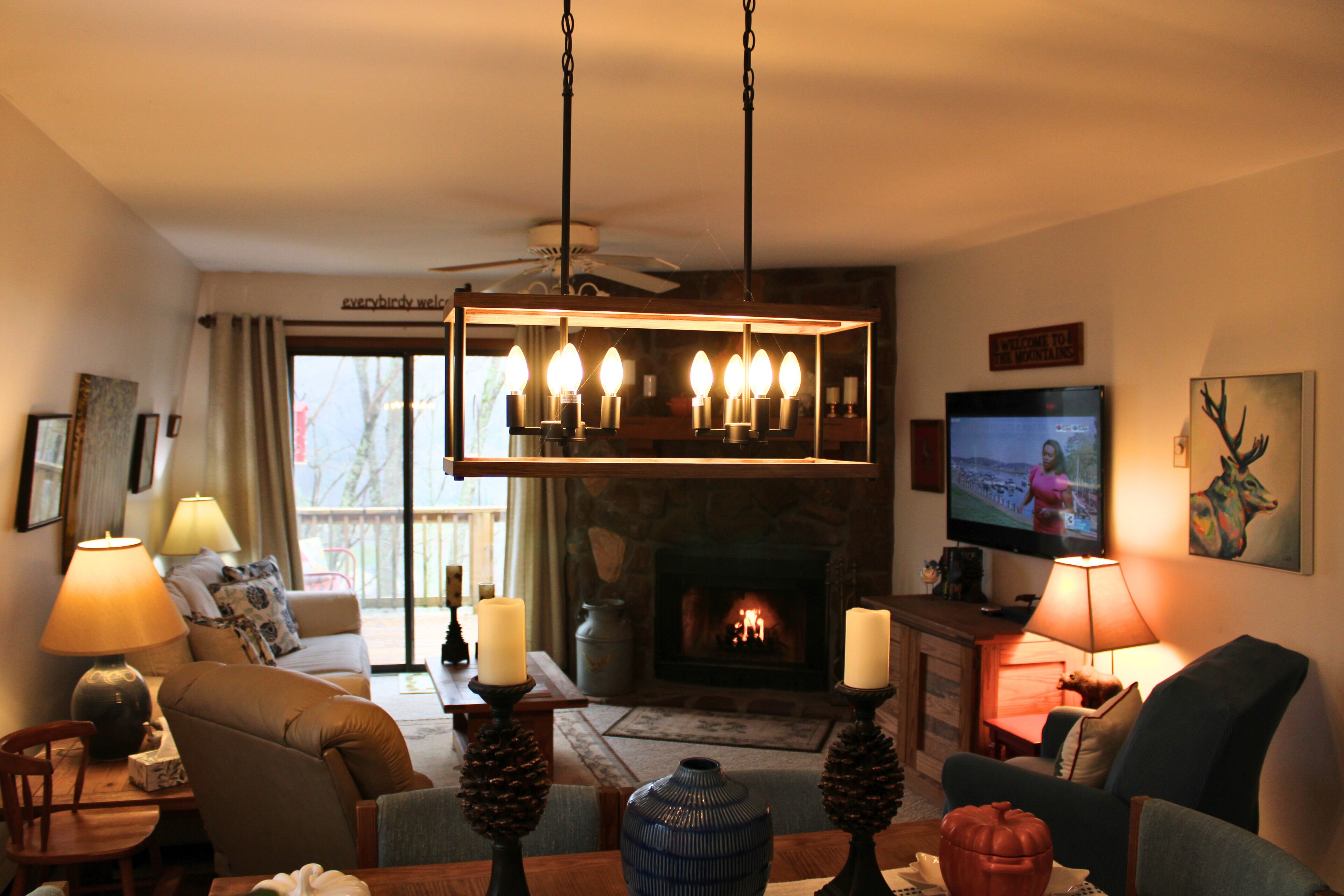 تلفزيون بشاشة مسطحة، مدفأة