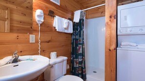 Hair dryer, towels