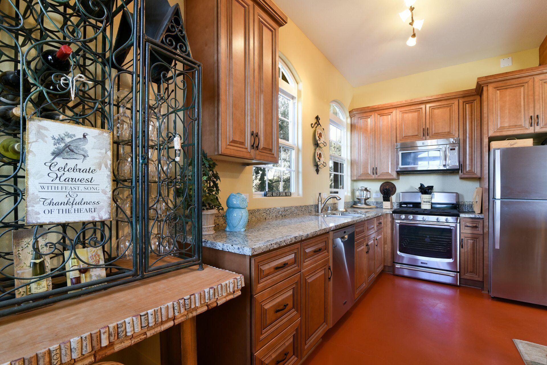 Winemakers Porch Home nestled in a vineyard