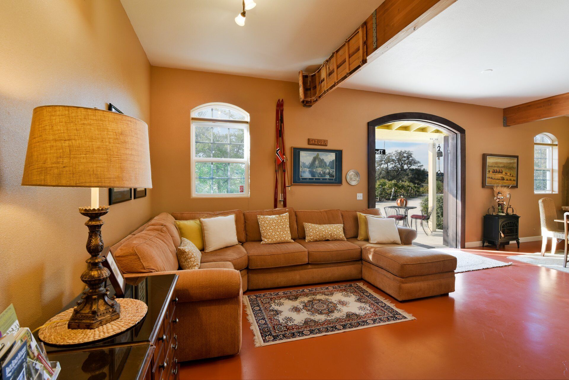 Winemakers Porch Home nestled in a vineyard