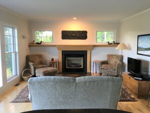 TV, fireplace, DVD player, ping pong