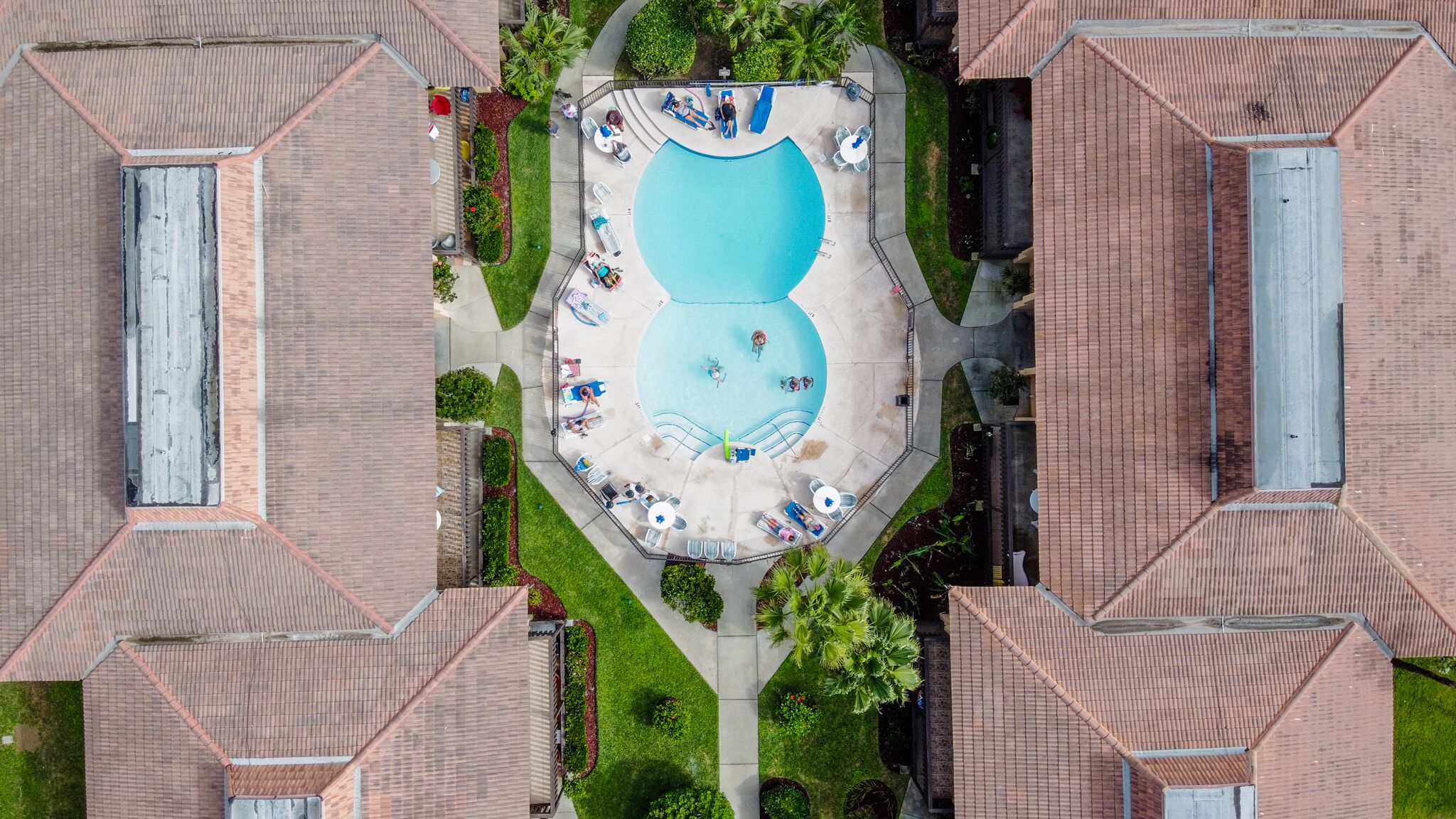 屋外プール、温水プール