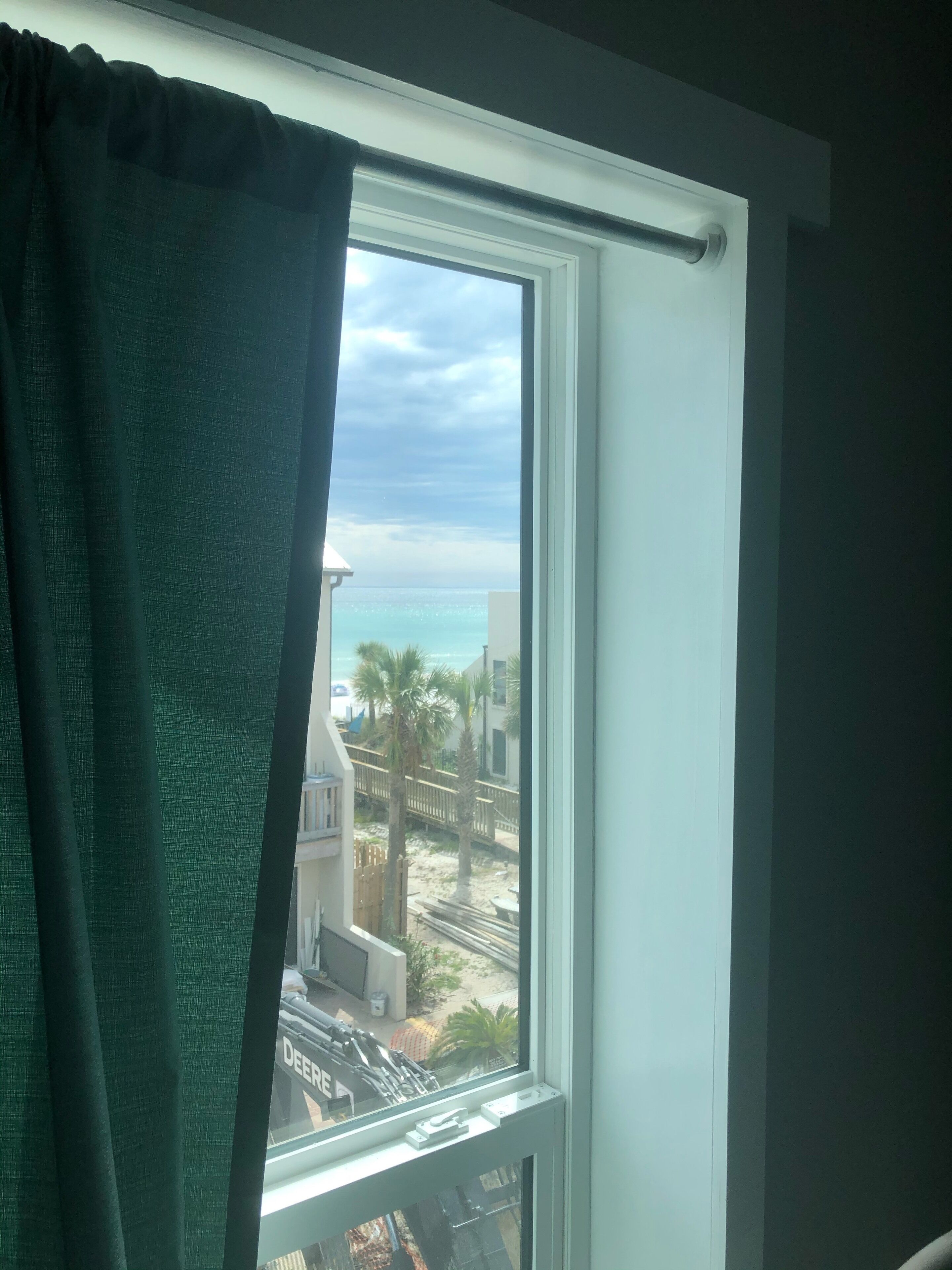 view out window from sitting area in Master