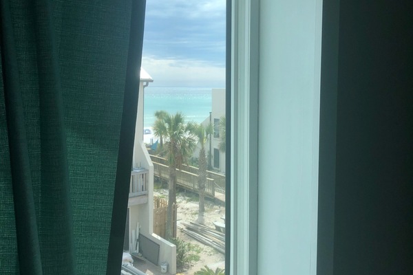 view out window from sitting area in Master