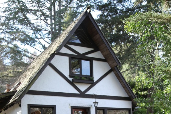 Front door entrance from garden