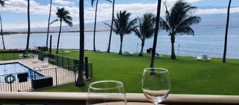 Oceanfront, lyxigt Bed & Bedding, luftkonditionering, gratis WiFi!