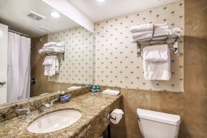 Hair dryer, towels