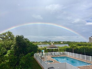 Una piscina riscaldata