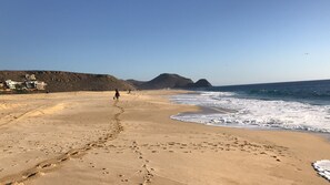 Sun-loungers, beach towels