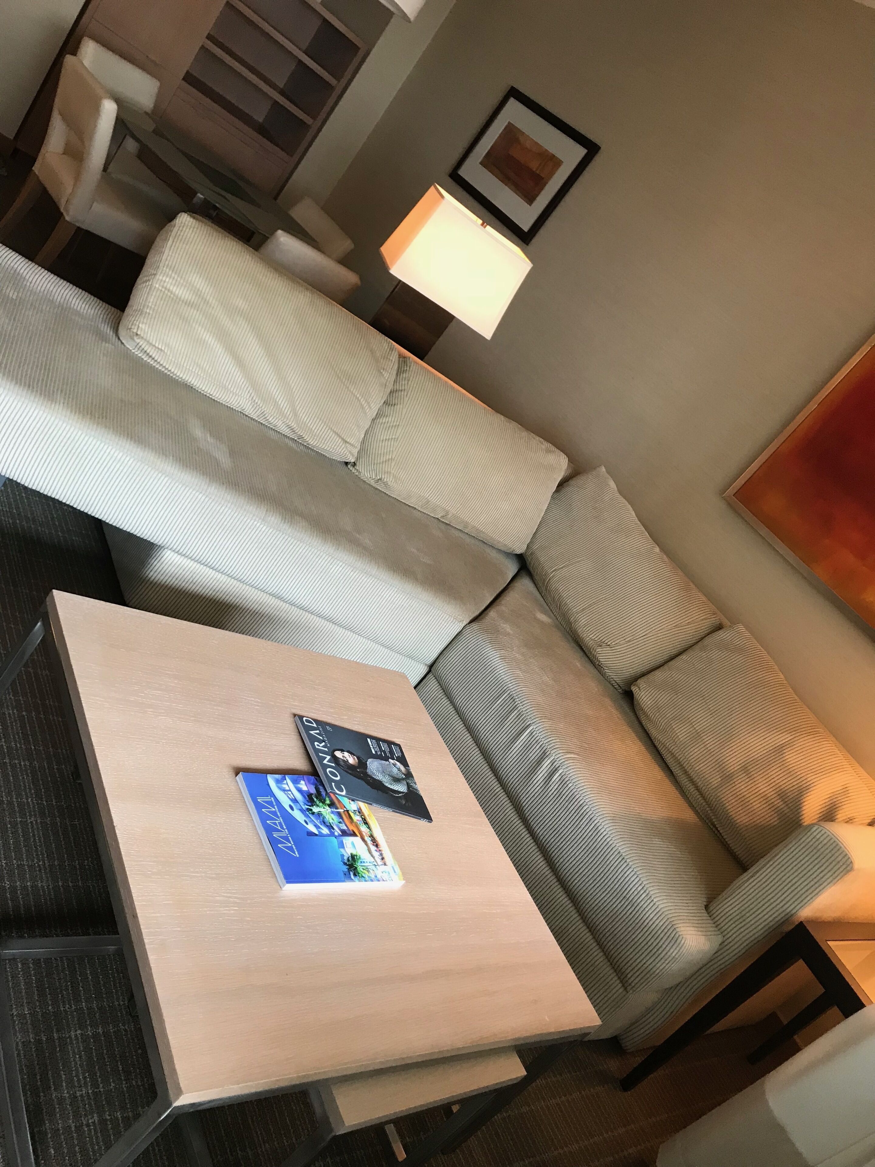 One bedroom at the AKA Hotel Residences