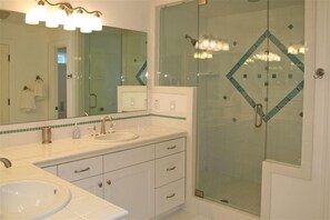 Hair dryer, towels, toilet paper