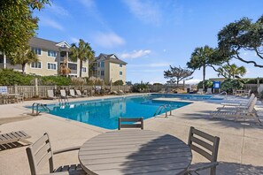 Pool - Beautiful Modern Villa with OCEAN VIEWS! Screened Porch, Pool Access! (Isle of Palms)