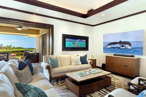 Smart-TV, Bücher, Musikbibliothek, Videothek