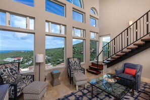 Interior - Jasmine Villa Gorgeous Kitchen with Great Views! (The Hills St. John)
