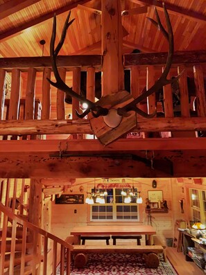 Interior -  Thanksgiving open!! Discount!  On 2 creeks, wood burning fireplc, log gazebo. (Rhododendron)