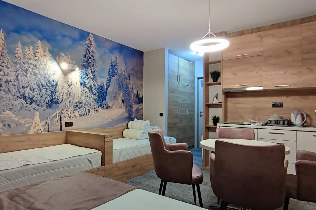 Comfort Apartment, Mountain View | Busa memori, peti besi dalam bilik, katil bayi/kot (percuma) 