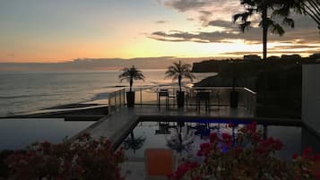 Piscine extérieure, piscine chauffée