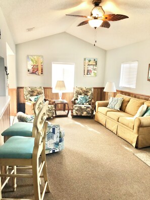 Smart TV, video games, DVD player, books