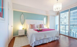 1 bedroom, iron/ironing board, travel crib, WiFi