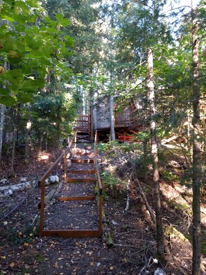 Property grounds - Eagle Yurt at Wilderness Wind, Ely, MN with 3 bedrooms and full kitchen (Ely)