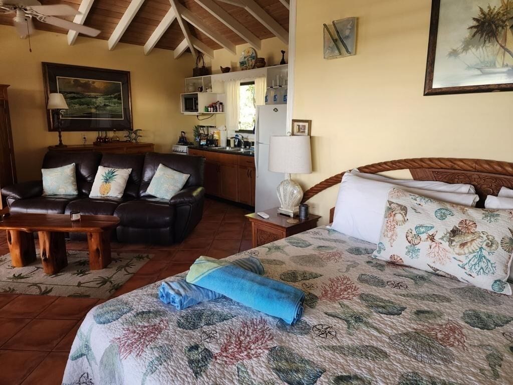 1 bedroom, iron/ironing board, travel crib, WiFi