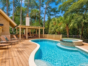 A heated pool