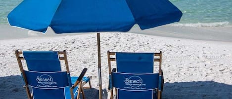 Aan het strand