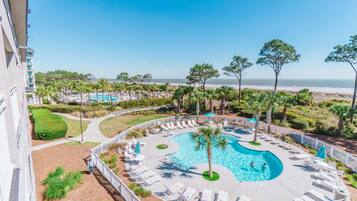 Udendørs pool, opvarmet pool