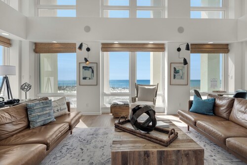 👑Dixie Queen👑 Iconic Beachfront Retreat with Gulf Views + Swim Spa + Elevator