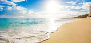 Sun loungers, beach towels