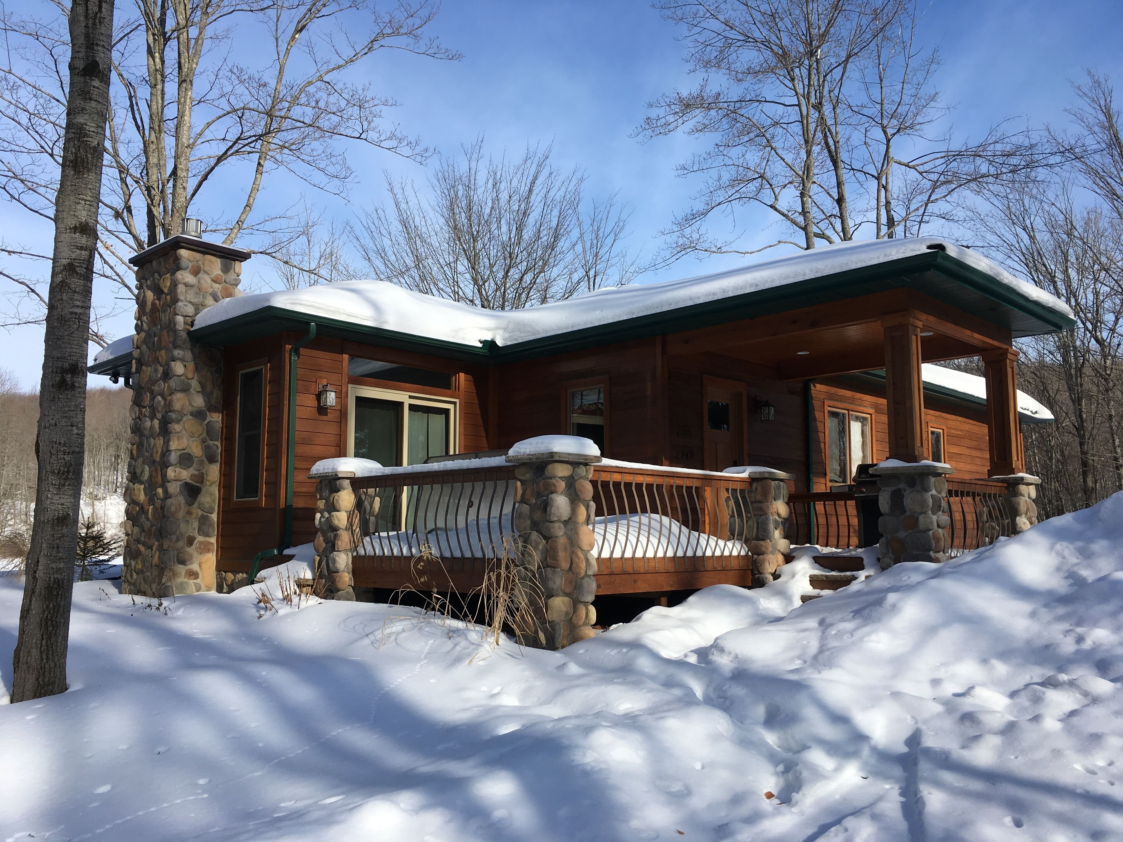 House in Ellicottville near Slopes. 30 acres overlooking pond. Summertime too!