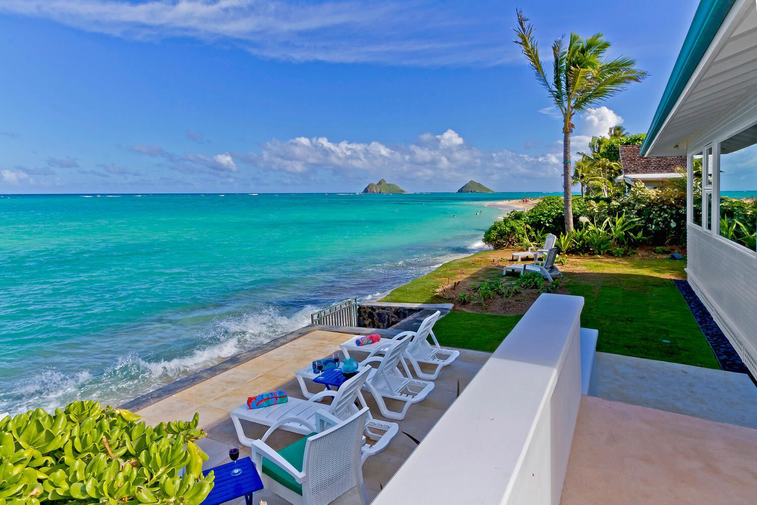 Oceanfront Lanikai Beach Home Hawaii