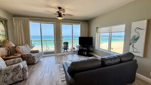 Smart TV, DVD player, books, video library