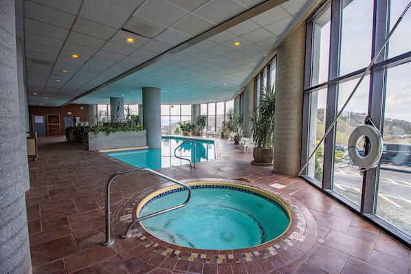 Indoor pool, a heated pool