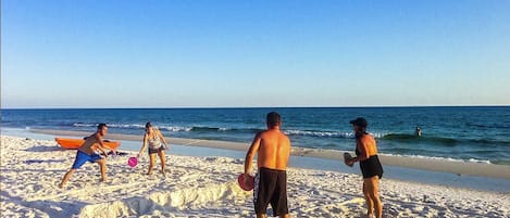 On the beach