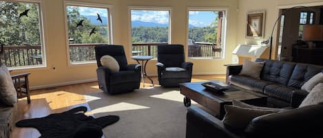 Smart TV, fireplace, table tennis, books